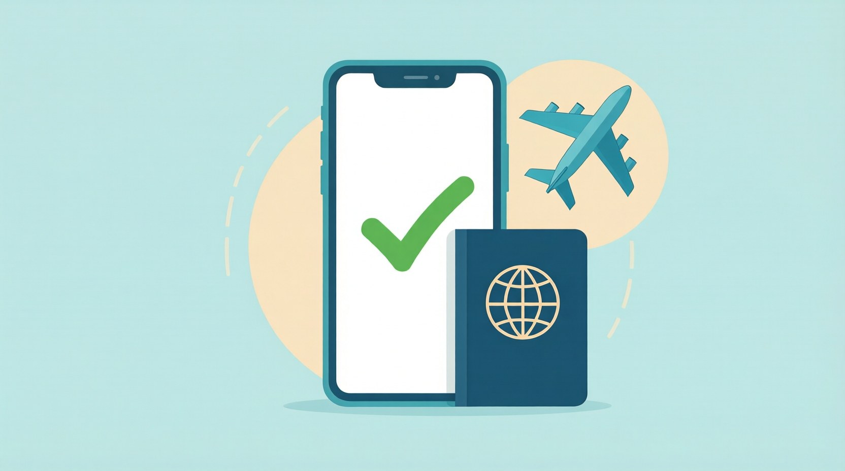 The concept of completing an online digital arrival card