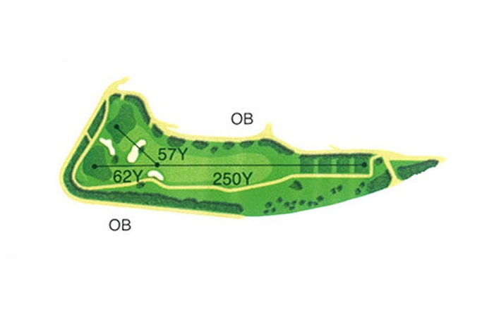 Official hole map of practice hole Eikō (GLORY)