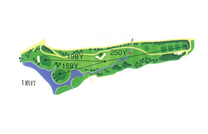 Official hole map of No.6 Haru no Umi (SPRING LAKE)