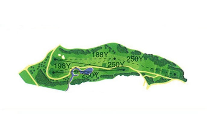 Official hole map of No.8 Kōun (GOOD LUCK)