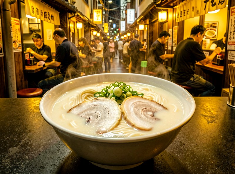 Hakata Station Ramen Street tonkotsu ramen