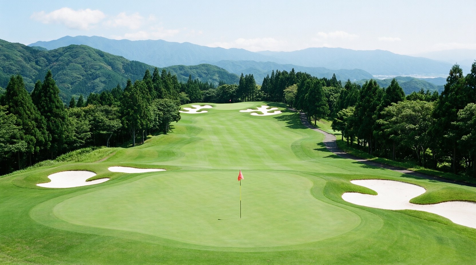 경승지에 펼쳐진 산요국제 36홀